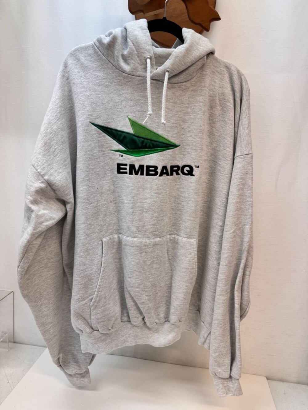 Vtg Embarg Oarsman 913 Hoodie Sweatshirt -Grey Xl